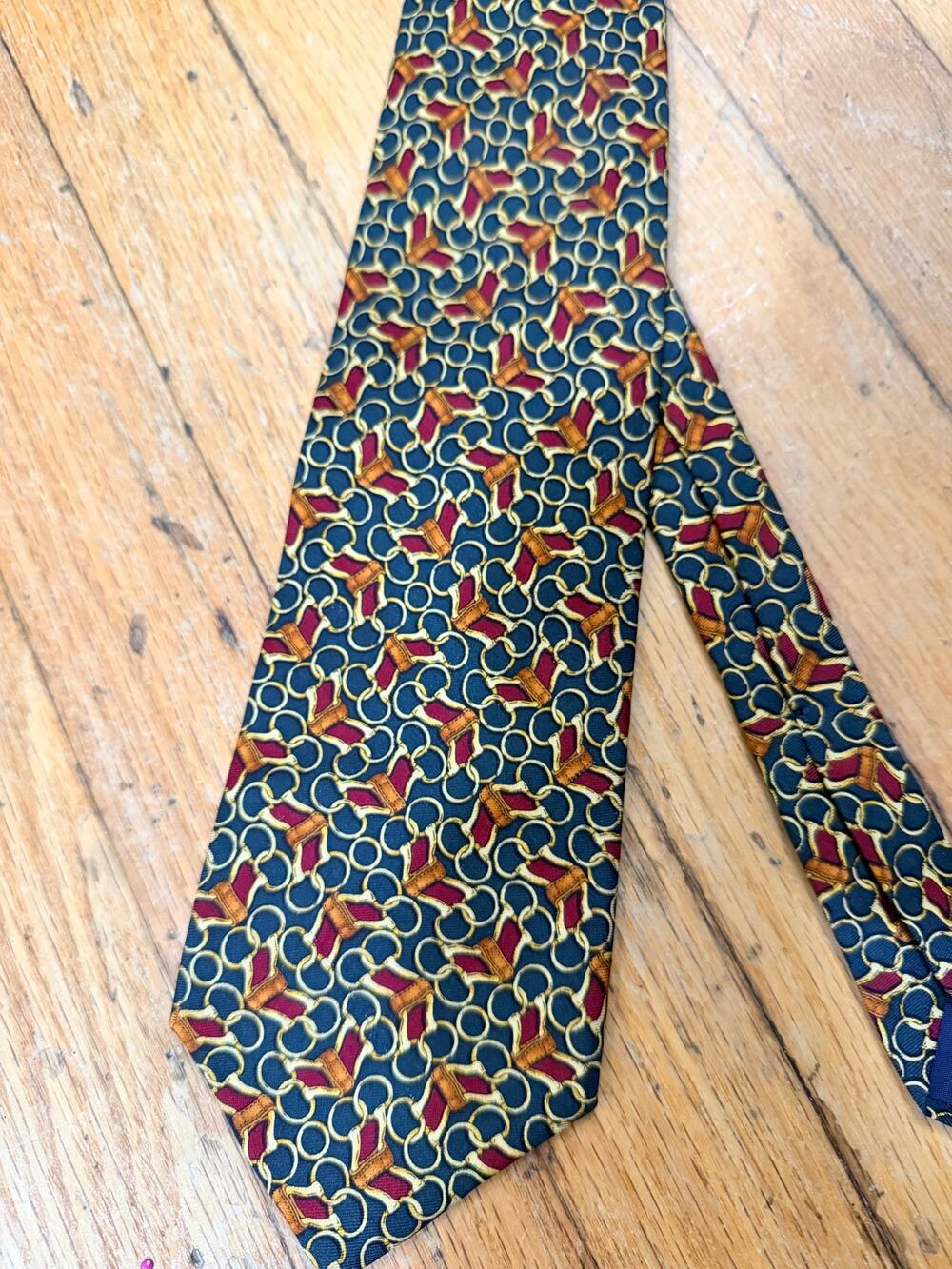 Brooks Brothers Makers Vintage Silk Equestrian Tie Made USA
